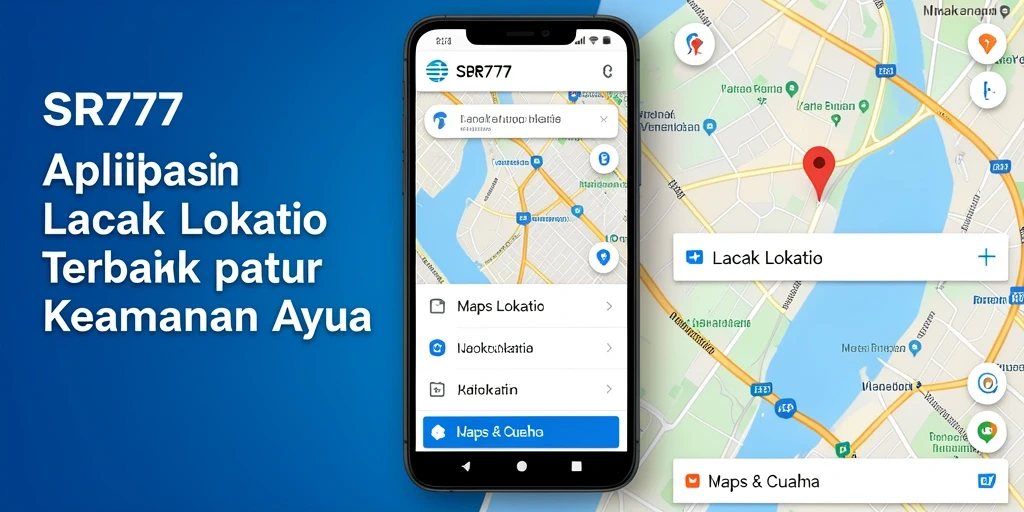 Tampilan antarmuka SR777 yang sederhana dan fungsional untuk lacak lokasi.